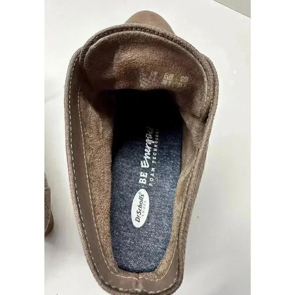 Dr. Scholl's Women's Dakota‎ Booties Brown Microfiber Suede Tie Wedge Size 8.5 W - Picture 7 of 8